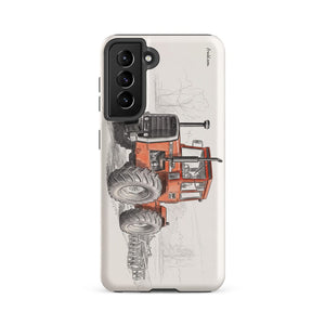 Furrow & Fields Tough case for Samsung® Matte / Samsung Galaxy S21 FE Massey Ferguson 1200 Pencil Sketch | Tough case for Samsung® Quality Farmers Merch