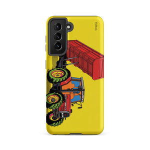 Furrow & Fields Tough case for Samsung® Matte / Samsung Galaxy S21 FE Massey Ferguson 6180 Pop Art | Tough case for Samsung® Quality Farmers Merch