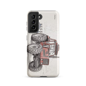 Furrow & Fields Tough case for Samsung® Matte / Samsung Galaxy S21 Fiat 1880 Pencil Sketch | Tough case for Samsung® Quality Farmers Merch