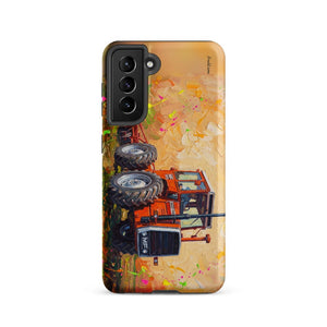 Furrow & Fields Tough case for Samsung® Matte / Samsung Galaxy S21 Massey Ferguson 1200 Splash Art | Tough case for Samsung® Quality Farmers Merch