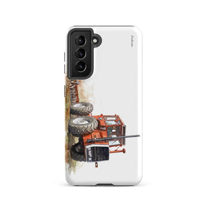 Furrow & Fields Tough case for Samsung® Matte / Samsung Galaxy S21 Massey Ferguson 1200 Watercolor | Tough case for Samsung® Quality Farmers Merch