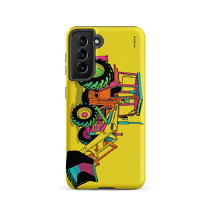 Furrow & Fields Tough case for Samsung® Matte / Samsung Galaxy S21 Massey Ferguson 50E Pop Art | Tough case for Samsung® Quality Farmers Merch