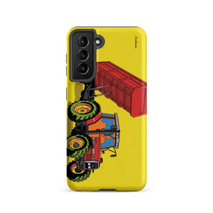 Furrow & Fields Tough case for Samsung® Matte / Samsung Galaxy S21 Massey Ferguson 6180 Pop Art | Tough case for Samsung® Quality Farmers Merch