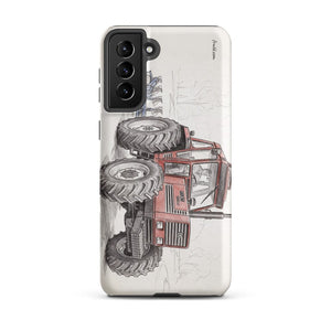 Furrow & Fields Tough case for Samsung® Matte / Samsung Galaxy S21 Plus Fiat 1880 Pencil Sketch | Tough case for Samsung® Quality Farmers Merch