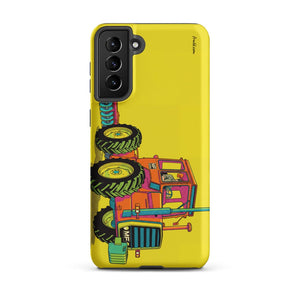Furrow & Fields Tough case for Samsung® Matte / Samsung Galaxy S21 Plus Massey Ferguson 1200 Pop Art | Tough case for Samsung® Quality Farmers Merch