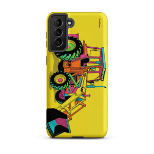 Furrow & Fields Tough case for Samsung® Matte / Samsung Galaxy S21 Plus Massey Ferguson 50E Pop Art | Tough case for Samsung® Quality Farmers Merch
