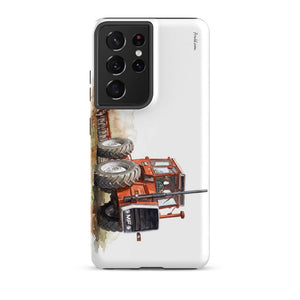 Furrow & Fields Tough case for Samsung® Matte / Samsung Galaxy S21 Ultra Massey Ferguson 1200 Watercolor | Tough case for Samsung® Quality Farmers Merch