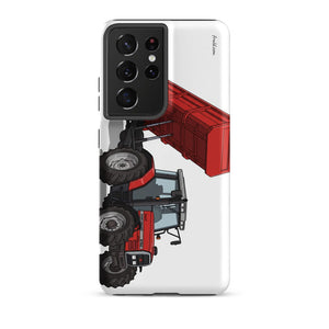 Furrow & Fields Tough case for Samsung® Matte / Samsung Galaxy S21 Ultra Massey Ferguson 6180 Illustration | Tough case for Samsung® Quality Farmers Merch