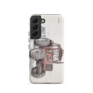 Furrow & Fields Tough case for Samsung® Matte / Samsung Galaxy S22 Fiat 1880 Pencil Sketch | Tough case for Samsung® Quality Farmers Merch
