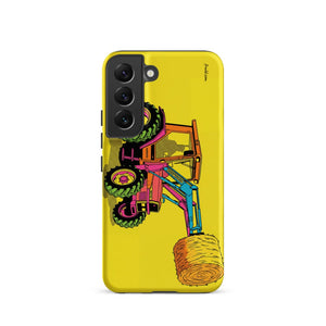 Furrow & Fields Tough case for Samsung® Matte / Samsung Galaxy S22 Massey Ferguson 3070 Autotronic Pop Art | Tough case for Samsung® Quality Farmers Merch