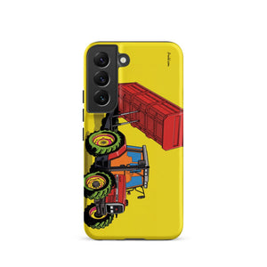 Furrow & Fields Tough case for Samsung® Matte / Samsung Galaxy S22 Massey Ferguson 6180 Pop Art | Tough case for Samsung® Quality Farmers Merch