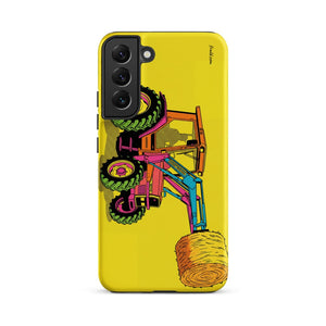 Furrow & Fields Tough case for Samsung® Matte / Samsung Galaxy S22 Plus Massey Ferguson 3070 Autotronic Pop Art | Tough case for Samsung® Quality Farmers Merch