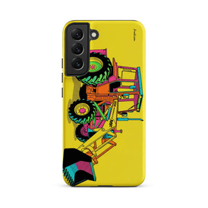 Furrow & Fields Tough case for Samsung® Matte / Samsung Galaxy S22 Plus Massey Ferguson 50E Pop Art | Tough case for Samsung® Quality Farmers Merch