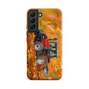 Furrow & Fields Tough case for Samsung® Matte / Samsung Galaxy S22 Plus Massey Ferguson 6255 Splash Art | Tough case for Samsung® Quality Farmers Merch