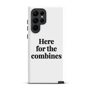 Furrow & Fields Tough case for Samsung® Matte / Samsung Galaxy S22 Ultra Here for the Combines | Tough case for Samsung® Quality Farmers Merch