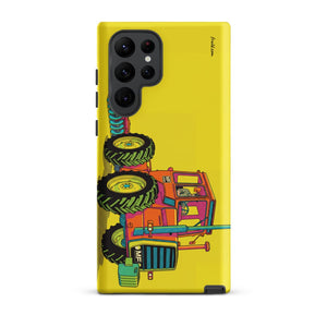 Furrow & Fields Tough case for Samsung® Matte / Samsung Galaxy S22 Ultra Massey Ferguson 1200 Pop Art | Tough case for Samsung® Quality Farmers Merch