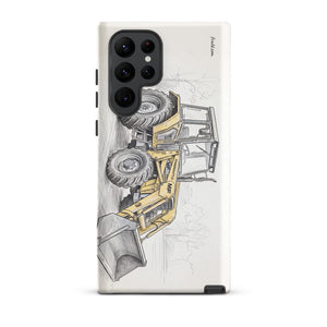 Furrow & Fields Tough case for Samsung® Matte / Samsung Galaxy S22 Ultra Massey Ferguson 50E Pencil Sketch | Tough case for Samsung® Quality Farmers Merch