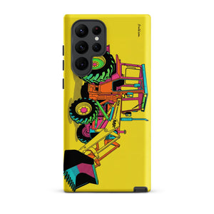 Furrow & Fields Tough case for Samsung® Matte / Samsung Galaxy S22 Ultra Massey Ferguson 50E Pop Art | Tough case for Samsung® Quality Farmers Merch
