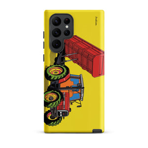 Furrow & Fields Tough case for Samsung® Matte / Samsung Galaxy S22 Ultra Massey Ferguson 6180 Pop Art | Tough case for Samsung® Quality Farmers Merch