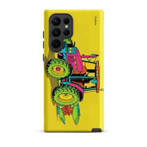 Furrow & Fields Tough case for Samsung® Matte / Samsung Galaxy S22 Ultra Massey Ferguson 6255 Pop Art | Tough case for Samsung® Quality Farmers Merch