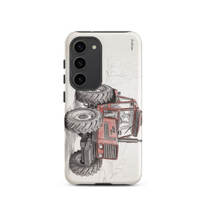 Furrow & Fields Tough case for Samsung® Matte / Samsung Galaxy S23 Fiat 1880 Pencil Sketch | Tough case for Samsung® Quality Farmers Merch