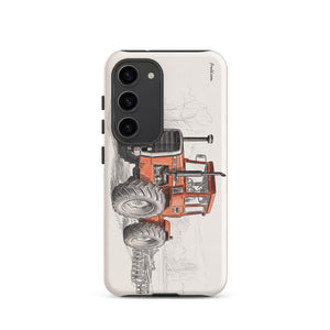 Furrow & Fields Tough case for Samsung® Matte / Samsung Galaxy S23 Massey Ferguson 1200 Pencil Sketch | Tough case for Samsung® Quality Farmers Merch