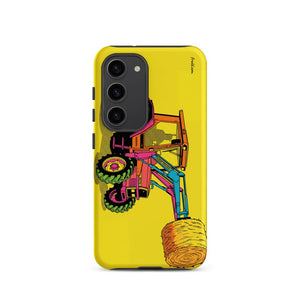 Furrow & Fields Tough case for Samsung® Matte / Samsung Galaxy S23 Massey Ferguson 3070 Autotronic Pop Art | Tough case for Samsung® Quality Farmers Merch