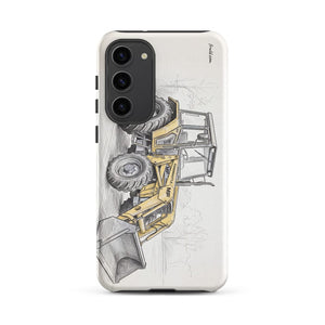 Furrow & Fields Tough case for Samsung® Matte / Samsung Galaxy S23 Plus Massey Ferguson 50E Pencil Sketch | Tough case for Samsung® Quality Farmers Merch