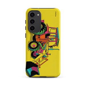 Furrow & Fields Tough case for Samsung® Matte / Samsung Galaxy S23 Plus Massey Ferguson 50E Pop Art | Tough case for Samsung® Quality Farmers Merch