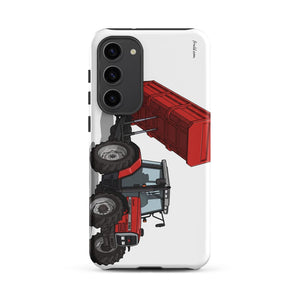 Furrow & Fields Tough case for Samsung® Matte / Samsung Galaxy S23 Plus Massey Ferguson 6180 Illustration | Tough case for Samsung® Quality Farmers Merch