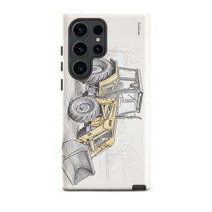 Furrow & Fields Tough case for Samsung® Matte / Samsung Galaxy S23 Ultra Massey Ferguson 50E Pencil Sketch | Tough case for Samsung® Quality Farmers Merch