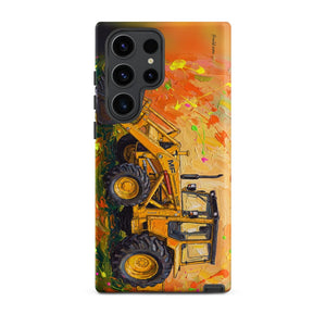 Furrow & Fields Tough case for Samsung® Matte / Samsung Galaxy S23 Ultra Massey Ferguson 50E Splash Art | Tough case for Samsung® Quality Farmers Merch