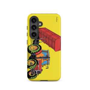 Furrow & Fields Tough case for Samsung® Matte / Samsung Galaxy S24 Massey Ferguson 6180 Pop Art | Tough case for Samsung® Quality Farmers Merch