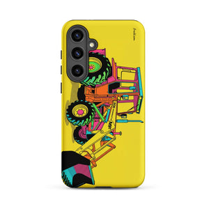 Furrow & Fields Tough case for Samsung® Matte / Samsung Galaxy S24 Plus Massey Ferguson 50E Pop Art | Tough case for Samsung® Quality Farmers Merch