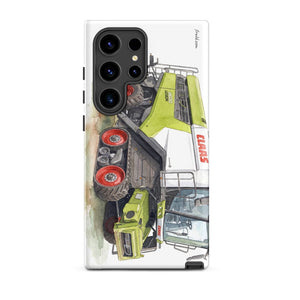 Furrow & Fields Tough case for Samsung® Matte / Samsung Galaxy S24 Ultra CLAAS Lexion 8600 TerraTrac Watercolor | Tough case for Samsung® Quality Farmers Merch