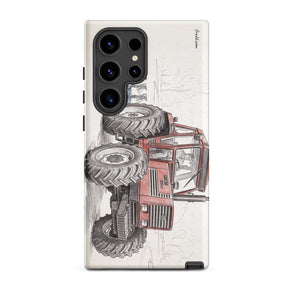 Furrow & Fields Tough case for Samsung® Matte / Samsung Galaxy S24 Ultra Fiat 1880 Pencil Sketch | Tough case for Samsung® Quality Farmers Merch