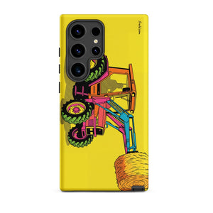 Furrow & Fields Tough case for Samsung® Matte / Samsung Galaxy S24 Ultra Massey Ferguson 3070 Autotronic Pop Art | Tough case for Samsung® Quality Farmers Merch