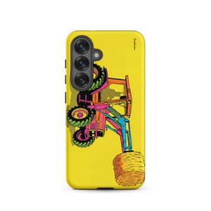 Furrow & Fields Tough case for Samsung® Matte / Samsung Galaxy S25 Massey Ferguson 3070 Autotronic Pop Art | Tough case for Samsung® Quality Farmers Merch