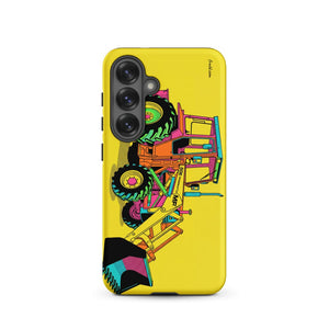Furrow & Fields Tough case for Samsung® Matte / Samsung Galaxy S25 Massey Ferguson 50E Pop Art | Tough case for Samsung® Quality Farmers Merch