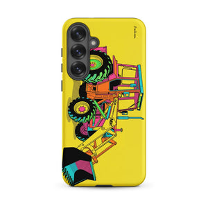 Furrow & Fields Tough case for Samsung® Matte / Samsung Galaxy S25 Plus Massey Ferguson 50E Pop Art | Tough case for Samsung® Quality Farmers Merch