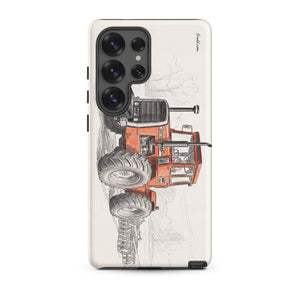 Furrow & Fields Tough case for Samsung® Matte / Samsung Galaxy S25 Ultra Massey Ferguson 1200 Pencil Sketch | Tough case for Samsung® Quality Farmers Merch