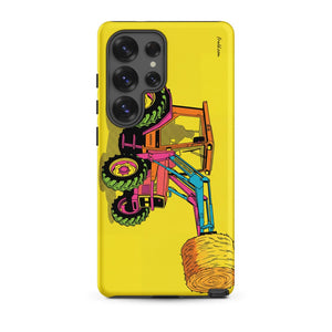 Furrow & Fields Tough case for Samsung® Matte / Samsung Galaxy S25 Ultra Massey Ferguson 3070 Autotronic Pop Art | Tough case for Samsung® Quality Farmers Merch