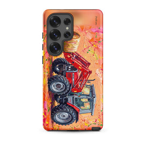 Furrow & Fields Tough case for Samsung® Matte / Samsung Galaxy S25 Ultra Massey Ferguson 3070 Autotronic Splash Art | Tough case for Samsung® Quality Farmers Merch