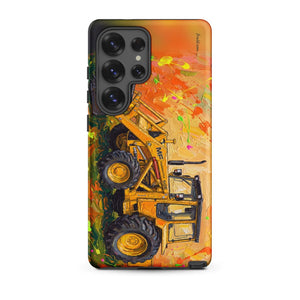 Furrow & Fields Tough case for Samsung® Matte / Samsung Galaxy S25 Ultra Massey Ferguson 50E Splash Art | Tough case for Samsung® Quality Farmers Merch