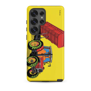 Furrow & Fields Tough case for Samsung® Matte / Samsung Galaxy S25 Ultra Massey Ferguson 6180 Pop Art | Tough case for Samsung® Quality Farmers Merch