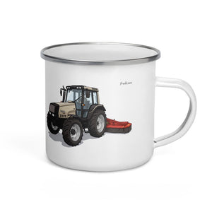 Furrow & Fields Valtra 6750 Illustration | Enamel Mug Quality Farmers Merch
