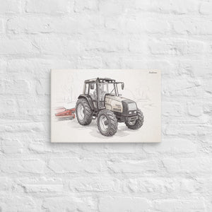 Furrow & Fields Valtra 6750 Pencil Sketch | Canvas Quality Farmers Merch