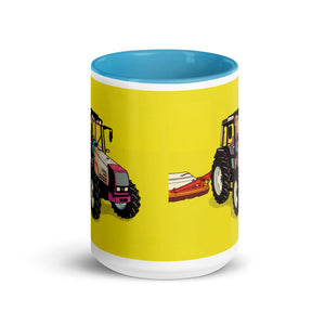 Furrow & Fields Valtra 6750 Pop Art | 15 oz Mug with Color Inside Quality Farmers Merch
