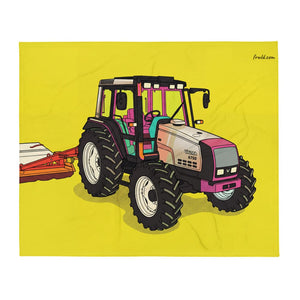 Furrow & Fields Valtra 6750 Pop Art | Throw Blanket Quality Farmers Merch