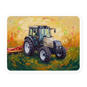 Furrow & Fields Valtra 6750 Splash Art | Bubble-free stickers Quality Farmers Merch